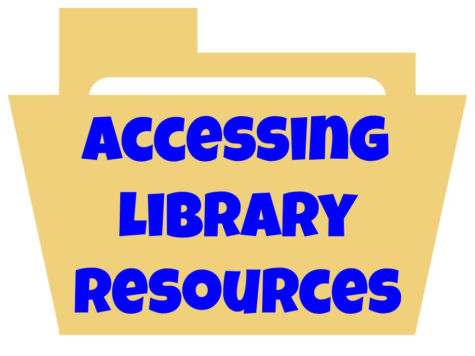 Accessing Library Resources Icon