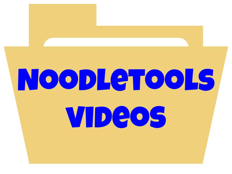 NoodleTools Videos Icon
