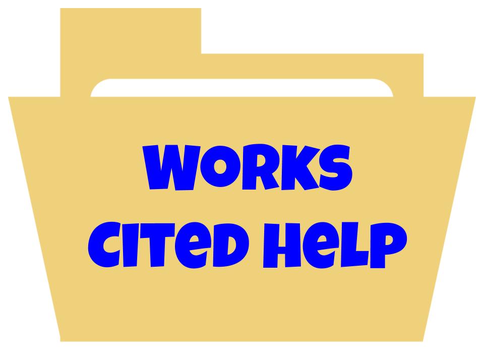 Works Cited Help Icon
