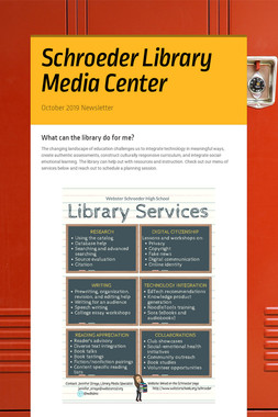 Schroeder Library October 19 Newsletter