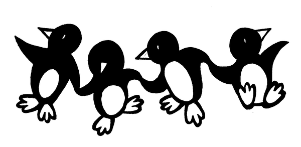 Klem South dancing penguins logo