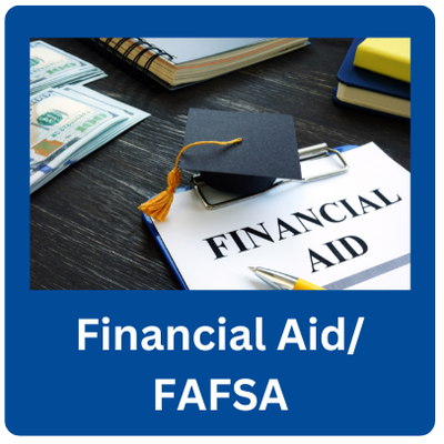 Image of a financial aid form with a link to Financial Aid/FAFSA.
