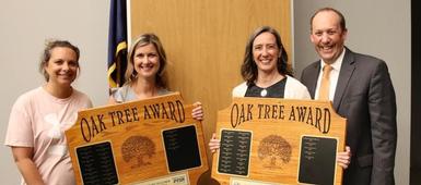 Yonkers and Miller Honored with Oak Tree Award