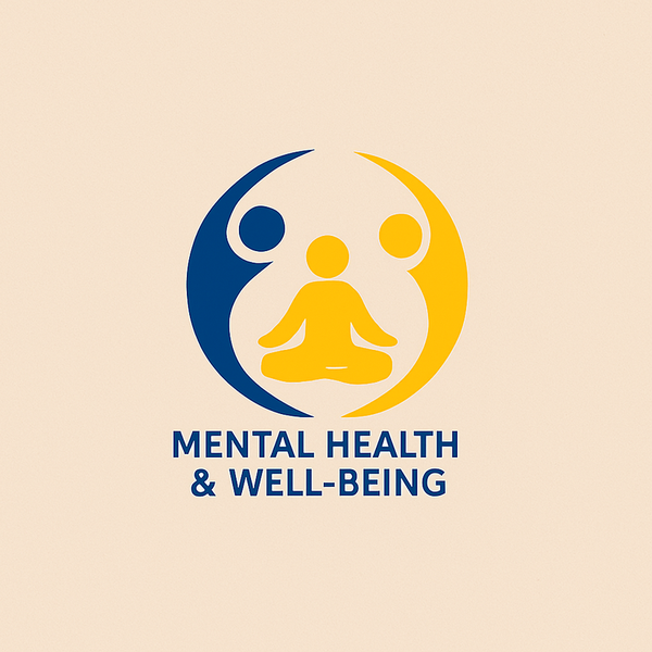 Text art that reads Mental Health & Well-being