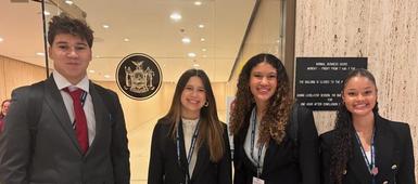 One Webster Students Represent Monroe Delegation at PRHYLI Conference